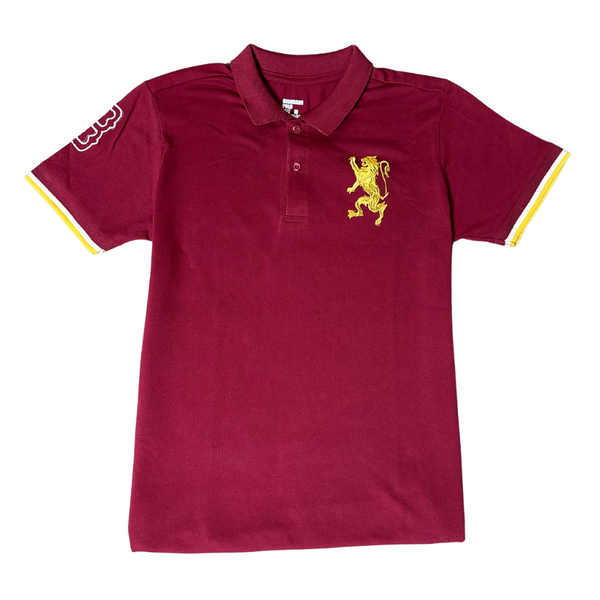 GRDNO Premium 3D Lion Polo Shirt - Maroon