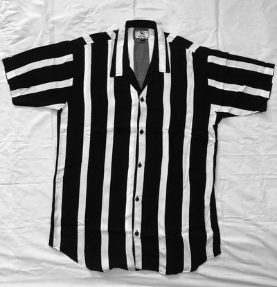 Black N White Stripes Shirt